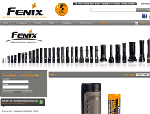 Tablet Screenshot of fenixlinternas.com